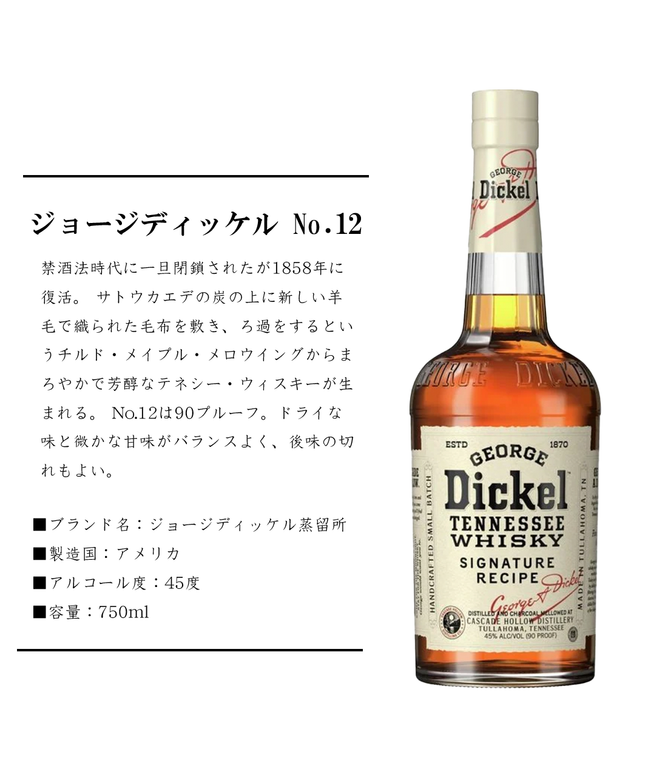 ジョージ ディッケル No.12【正規品】 750ml